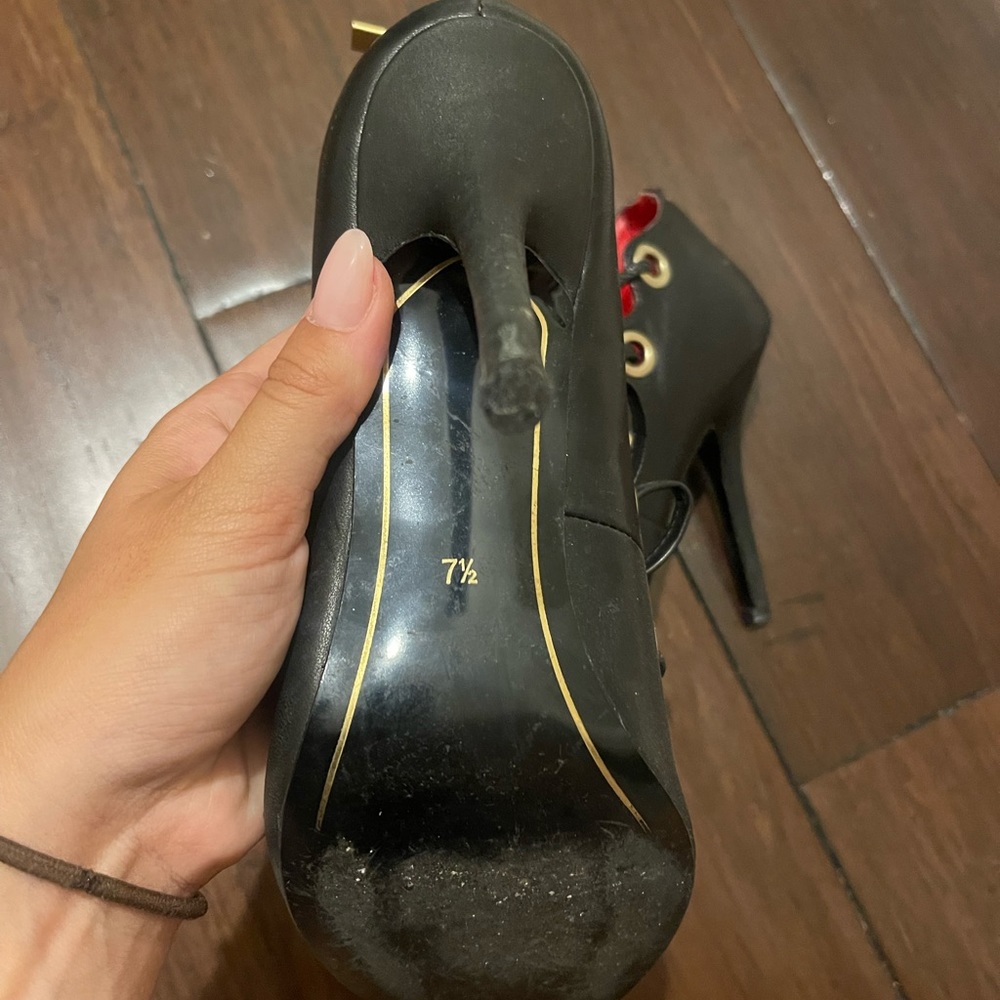 Black Charles Jourdan Heels - Picture 6 of 7